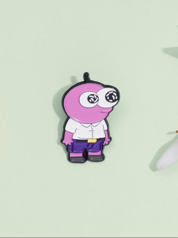 Cartoon Character Design Brooch, Cute Enamel Pin, Fashion Accessories for Women & Men, Trendy All-match & Exquisite Brooch for Birthday Gift