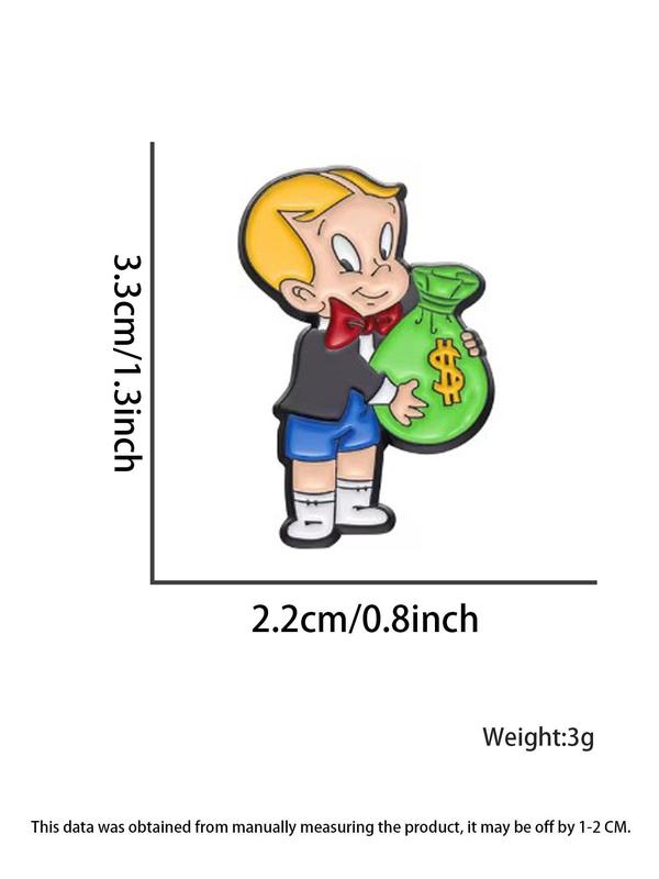 Cartoon Boy Design Brooch, Cute Brooch Pin, Fashion Accessories for Women & Men,  Enamel Pin Suitable for Backpacks, Jeans, Scarves, Hats Decoration
