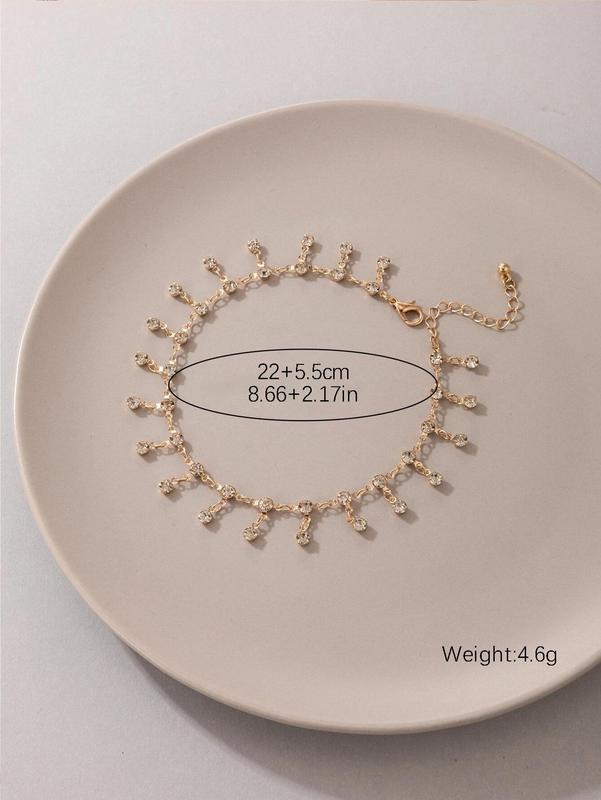 Women's Plain Casual Alloy Anklet