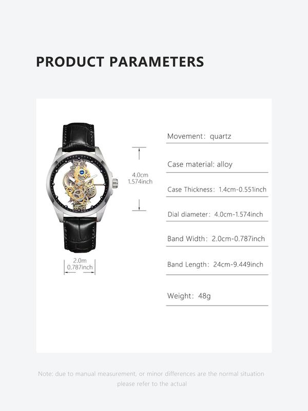 Casual Sportive Glow in The Dark Analog Watch for Men with Round Dial for Gift, Elegant Trendy Wristwatch for Business & Daily Use As Gift for Boyfriend with Box