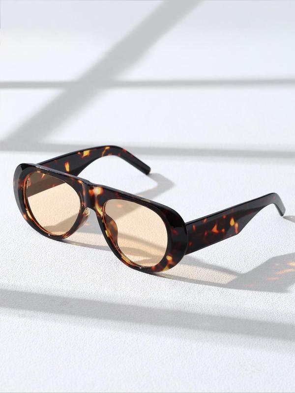 Unisex Vintage Style Sunglasses, Summer Trendy Casual Sunglasses for Everyday Use, Fashion Sunglasses for Outdoor Activities