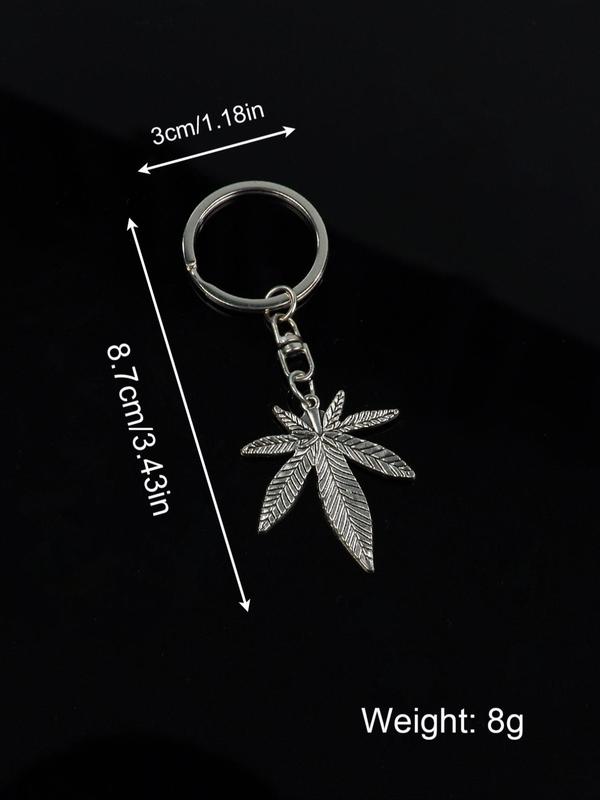 2024 New Trendy Maple Leaf Shape Keychain for Car Keys, Minimalist Matching Mini Cute Keychain for Women & Men, Creative Fashion Kawaii Accessories for Daily Use