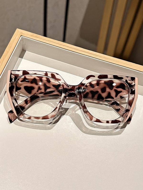 Simple Eyeglasses for Everyday Use, Basic Geometric Frame Eyeglasses for Women & Men, Fashion Eyeglasses for Work, Daily Decor, Perfect for Student Daily Use
