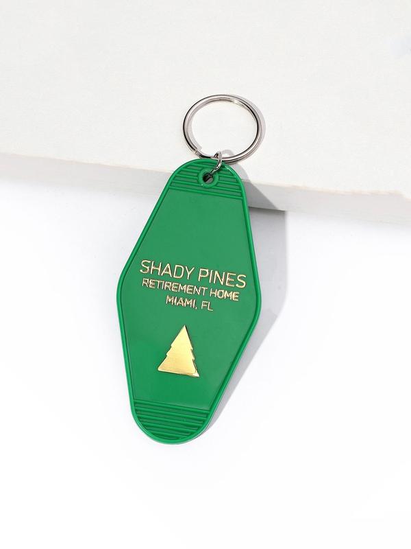 Boho Style Letter Patterned Keychain for Men & Women, Fashion Keychain for Daily Key Decor, Trendy All-match & Exquisite Keychain for Birthday Gift