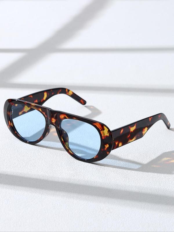 Unisex Vintage Style Sunglasses, Summer Trendy Casual Sunglasses for Everyday Use, Fashion Sunglasses for Outdoor Activities