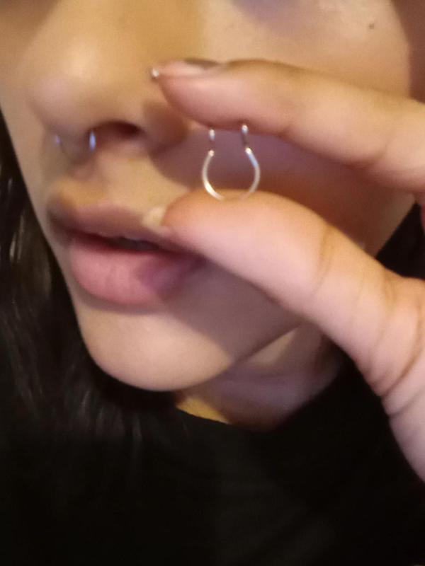 Fashionable Minimalist Nose Cuff, 2 Counts Stainless Steel Nose Ring for Women & Men, No Piercing Needed Septum Body Jewelry for Party, Daily Decor, Trendy All-match & Exquisite Jewelry for Birthday Gift