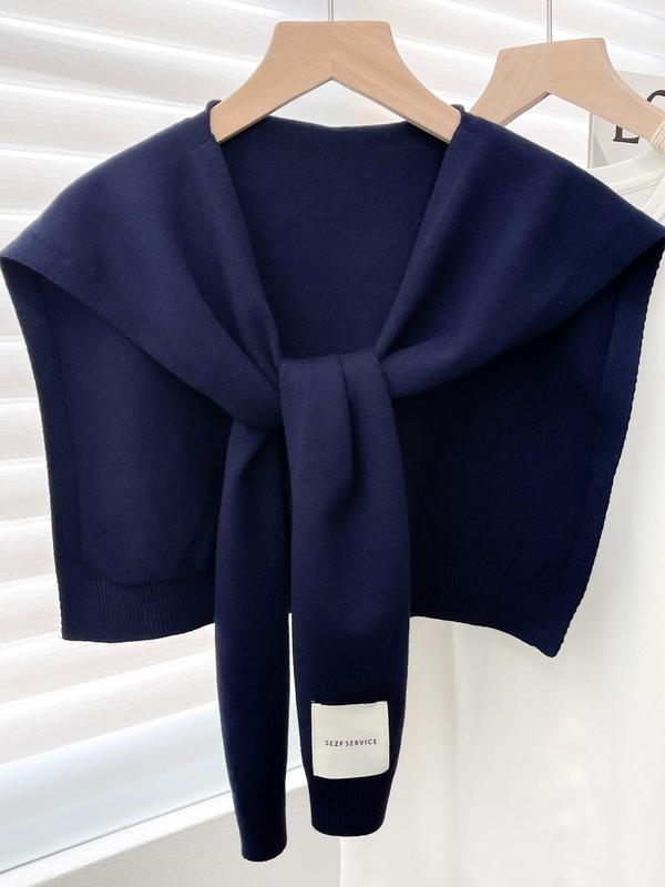 Solid Color Shawl, Casual Versatile Scarf for Women, Fashion Accessories for Daily Wear, Trendy All-match & Exquisite Scarf for Birthday Gift, 80s Fashion