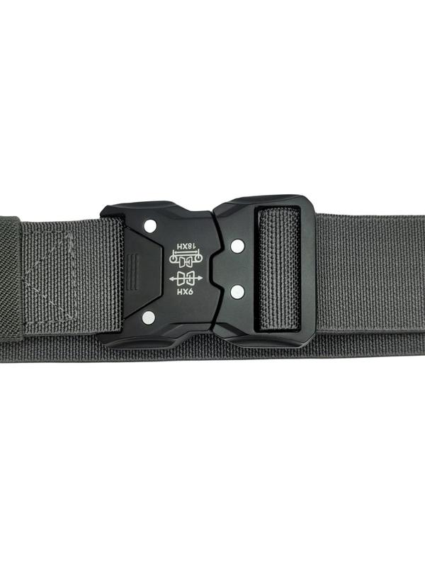 Men's Fashion Solid Color Elastic Designer Belt, Tactical Quick Release Snap Leisure Belt As Gift, Casual Nylon Waistbelt for Daily Use, Waistband for Jeans, Pants, Daily Clothing Accessory