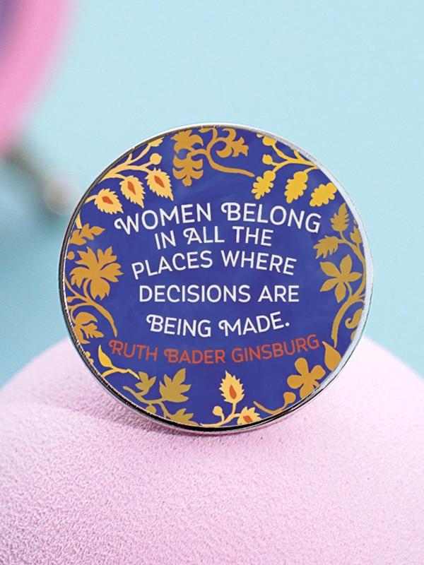 Round Shaped Letter Slogan Pattern Badge Brooch Pin, Fashion Jewelry for Party, Daily Clothing Decor, Trendy All-match & Exquisite Brooch for Birthday Gift