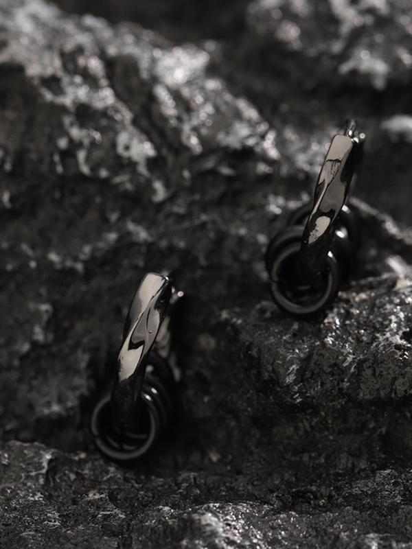 Unisex Simple Hoop Design Dangle Earrings, Simple Style Earrings for Party, Daily Clothing Decor, Trendy All-match & Exquisite Jewelry for Birthday Gift