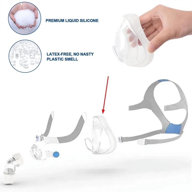 Replacement Cushions for Mouth and Nose Masks, 2 Counts Clear Nose & Mouth Cover, Sports & Outdoor Protective Accessories