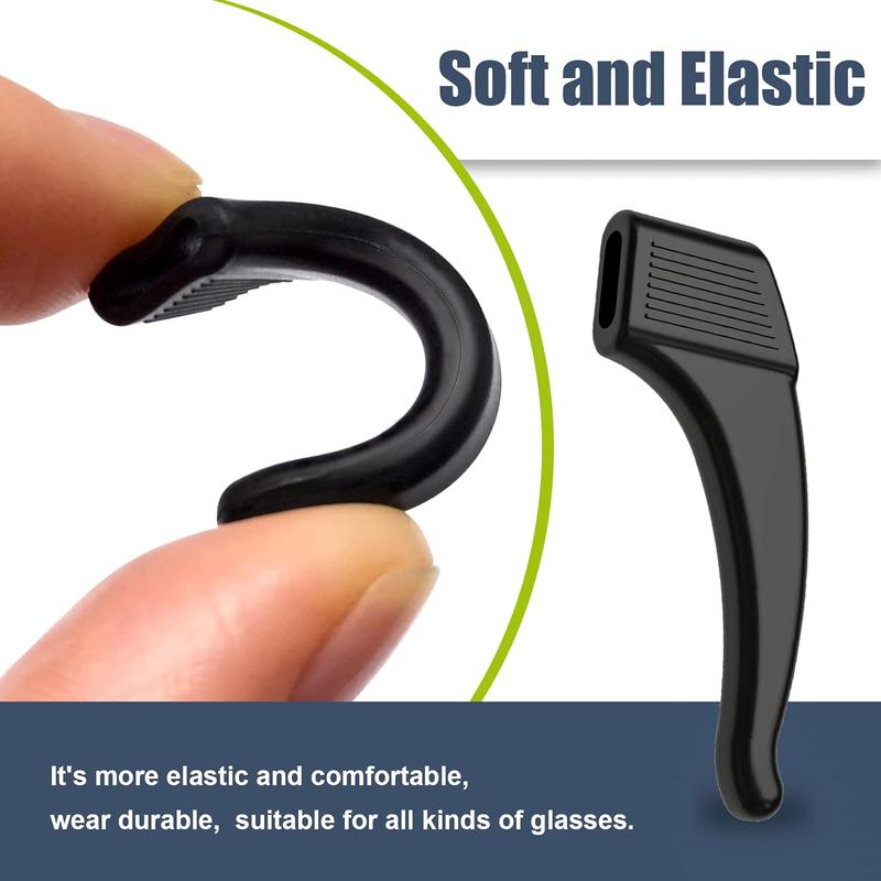 Anti-Slip Eyeglass Ear Grips Hook Comfortable Silicone Elastic Eyeglasses Temple Tips Sleeve Retainer-For Eyewear Sunglasses Spectacles Glasses,Sports Eyeglasses 14 Pairs