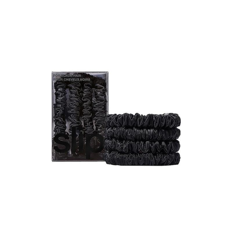 slip Skinny Scrunchies 4 Pack In Black