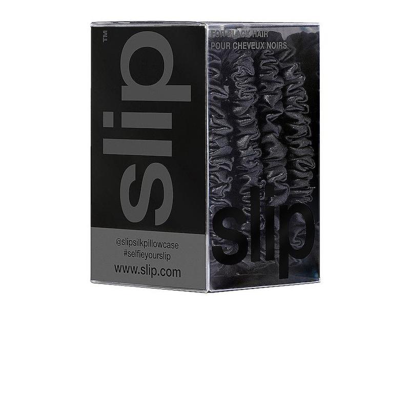 slip Skinny Scrunchies 4 Pack In Black