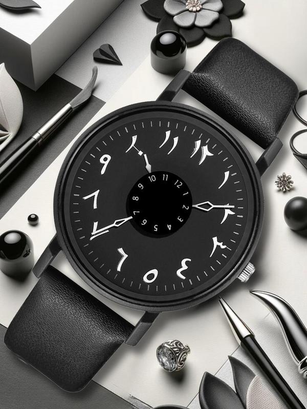 Women's Fashion Round Dial Quartz Watch, with Box, Fashion Watch for Party, Daily Decor, Trendy All-match & Exquisite Watch for Birthday Gift