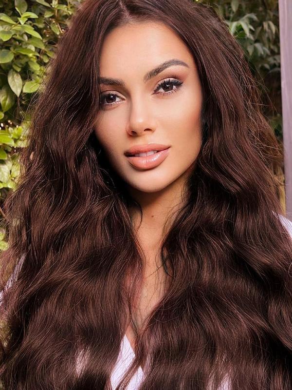 24 Inch Long Wavy Clip-in Hair Extensions, Striking Natural Fluffy Hair Pieces, Synthetic Hair Extensions for Women & Girls for Hairstyle Ideas