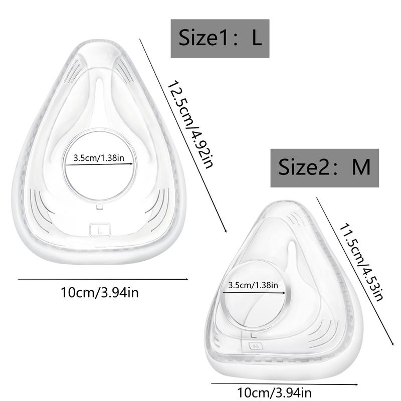 Replacement Cushions for Mouth and Nose Masks, 2 Counts Clear Nose & Mouth Cover, Sports & Outdoor Protective Accessories