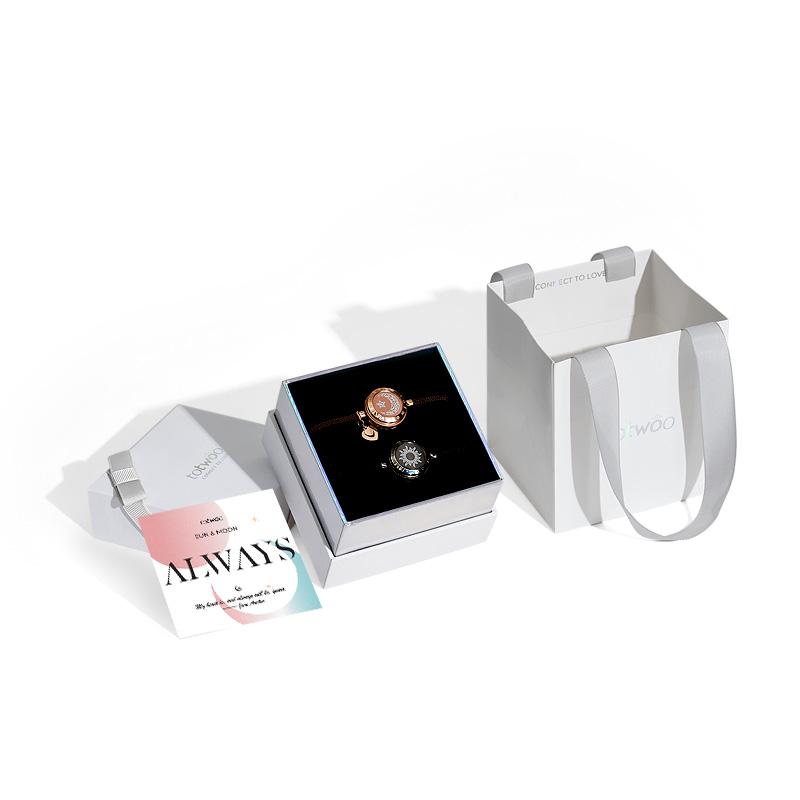totwoo Sun&Moon Touch Bracelets Long Distance with Functional Love Connect Gift For Boyfriend or Girlfriend or your Familay