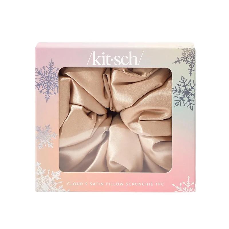 Cloud 9 Satin Scrunchie in Champagne Color
