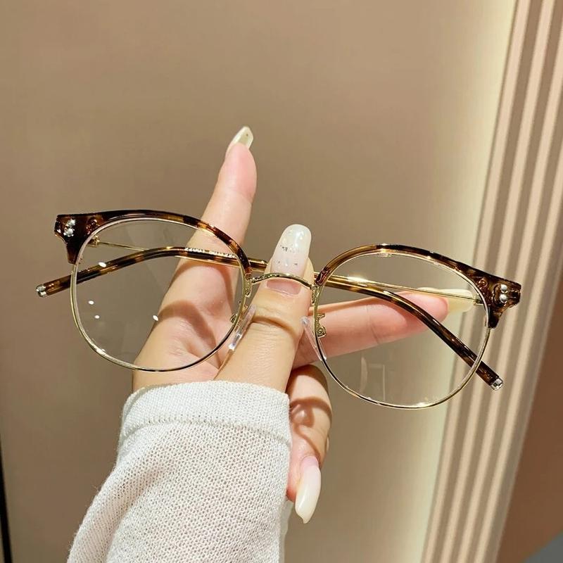 Fashionable Round Anti Blue Light Glasses For Daily Wear & Decor Clear Glasses Accessories Blue Light Glasses Accessories For Women