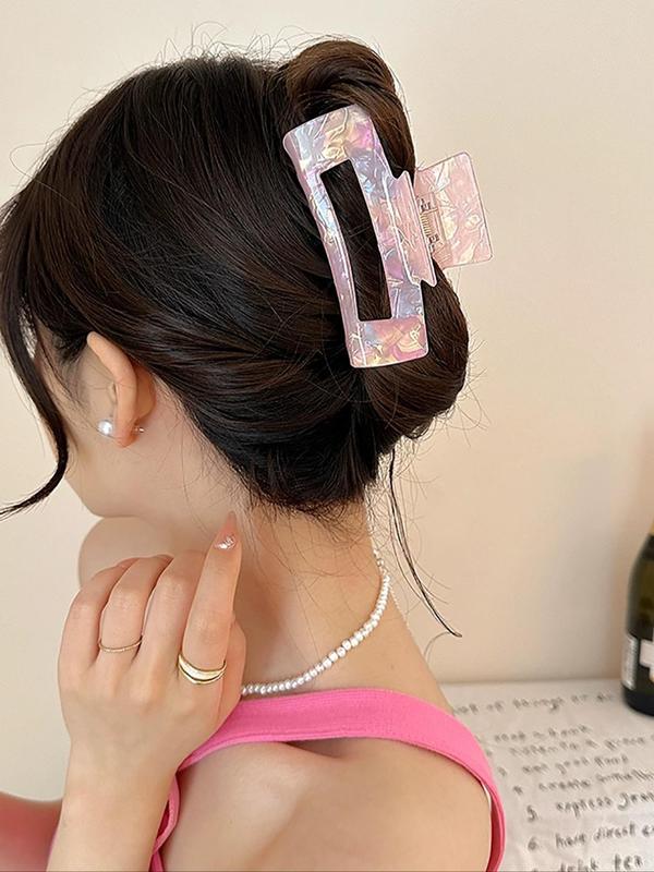 Women's Elegant Acetic Acid Hair Claw, Trendy Hair Claw Clip for Women & Girls, Cute Hair Accessories for Daily Hairstyle Ideas
