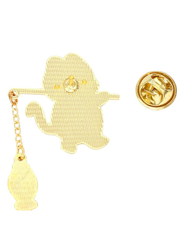 Cute Cartoon Fishing Cat Design Brooch Pin, Clothes Accessories for Women & Men, Kawaii Enamel Pin Suitable for Bag, Backpack, Scarf, Fixed Buckle Alloy Jewelry for Gift