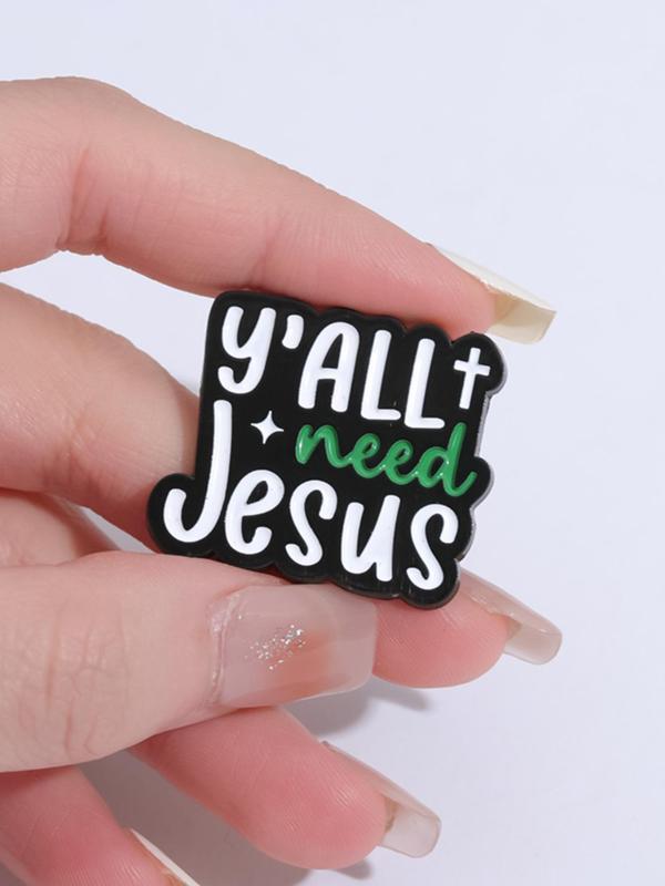 Creative Letter & Slogan Design Brooch, 7 Counts Cute Clothes Brooch for Women & Men, Fashion Brooch for Party, Daily Clothing Decor, Trendy All-match & Exquisite Brooch for Birthday Gift