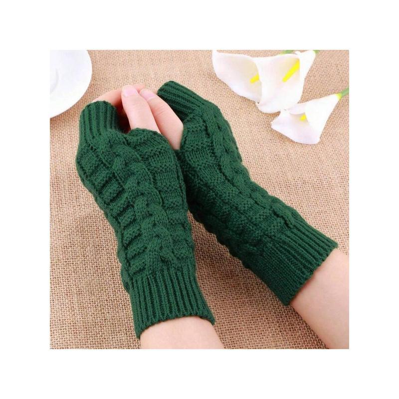 Women's Half Finger Wool Knit Gloves, Soft and Warm, Winter, Warm and Comfortable, Suitable Gifts for Family and Friends, Christmas Gifts, Wedding Gifts, Thanksgiving Gifts, Birthday Gifts