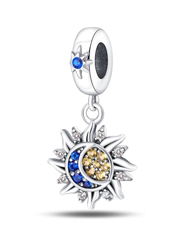 Rhinestone Star & Moon Design Pendant, Diy Jewelry Making Supplies for Necklace and Bracelet, Fashion Accessories for Women & Girls for Holiday Engagement Gift
