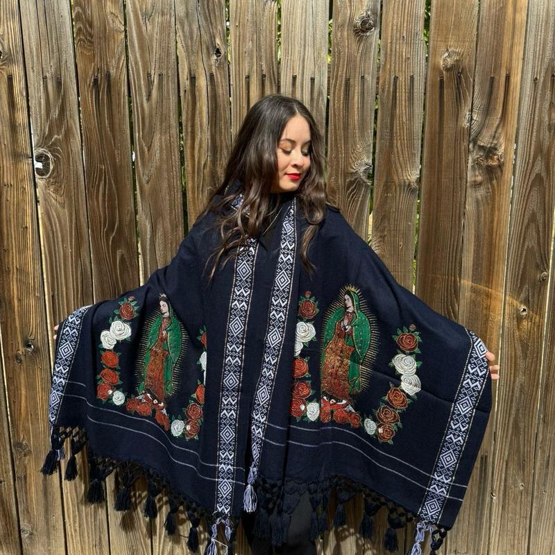 Virgencita shawl  throw blanket