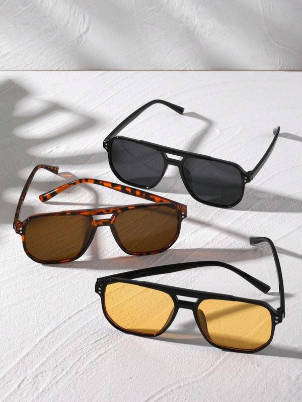 Vintage Simple Tinted Lens Top Bar Design Sunglasses Back To School, Summer Outdoor Sports Glasses Trends 2024 for Women, Designer Sunglasses for Men Women, Travel Accessories