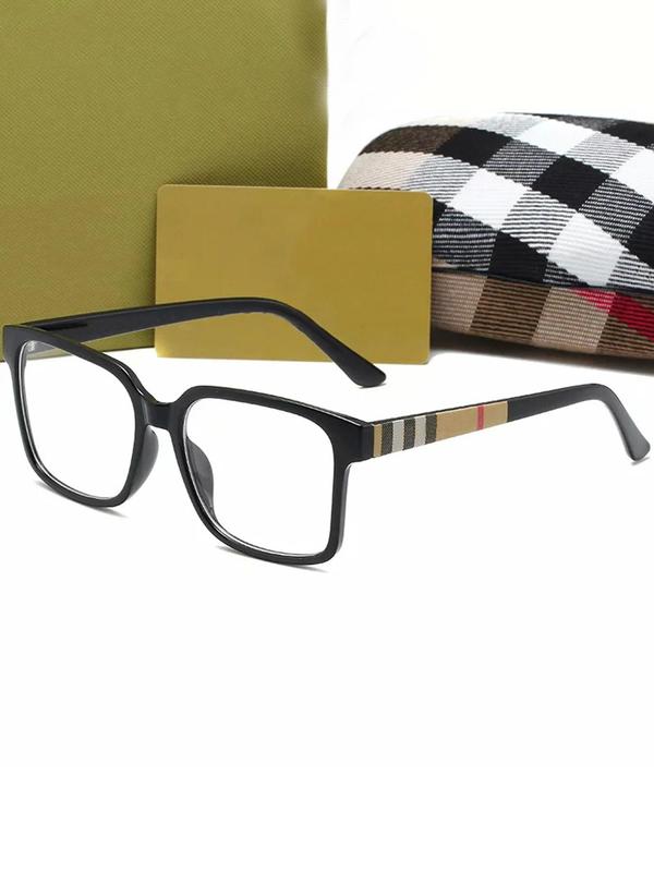Vintage Square Frame Eyeglasses, Fashion Clear Lens Eyewear for Women & Girls, Fashion Eyeglasses for Work, Daily Clothing Decor, Perfect for Student Daily Use