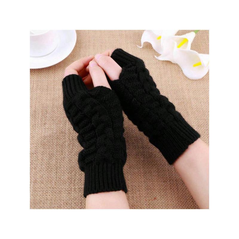 Women's Half Finger Wool Knit Gloves, Soft and Warm, Winter, Warm and Comfortable, Suitable Gifts for Family and Friends, Christmas Gifts, Wedding Gifts, Thanksgiving Gifts, Birthday Gifts