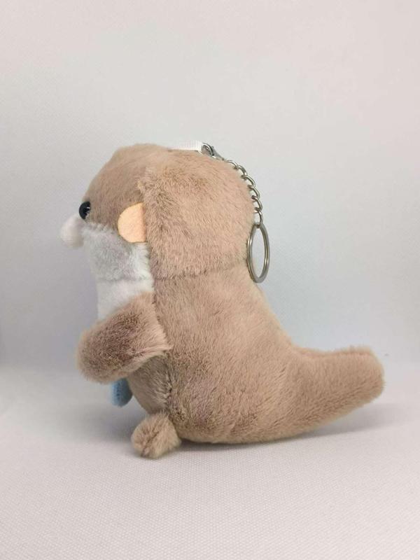 Cute Cartoon Otter Design Plush Keychain, Animal Shaped Plush Keychain for Women & Men, Fashion Accessories for Daily Use