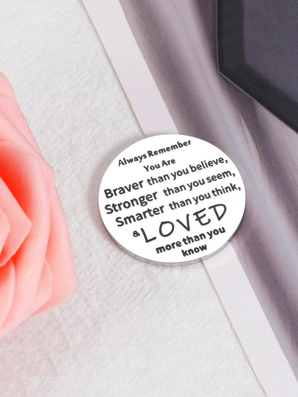 Cute Pocket Design Keychain with Letters Graphic Coin, Trendy Novelty Key Fob & Key Holder for Car Keychain, Chic Matching Accessories As Gift for Sister