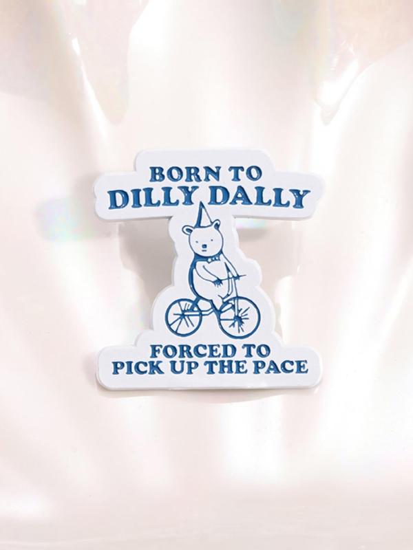 Cartoon Bear Design Brooch, Cute Badge for Women & Men, Fashion Accessories for Daily Wear, Trendy All-match & Exquisite Brooch for Birthday Gift