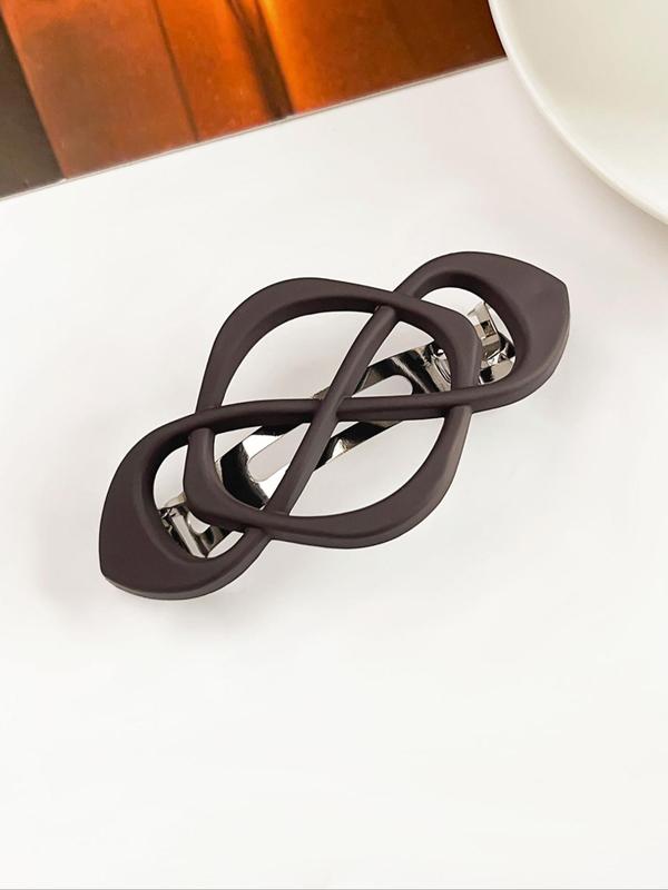 Solid Color Hollow Out Design Hair Clip, Casual Versatile Hair Accessories for Women & Girls, Minimalist Headwear Suitable for Daily and Party Use