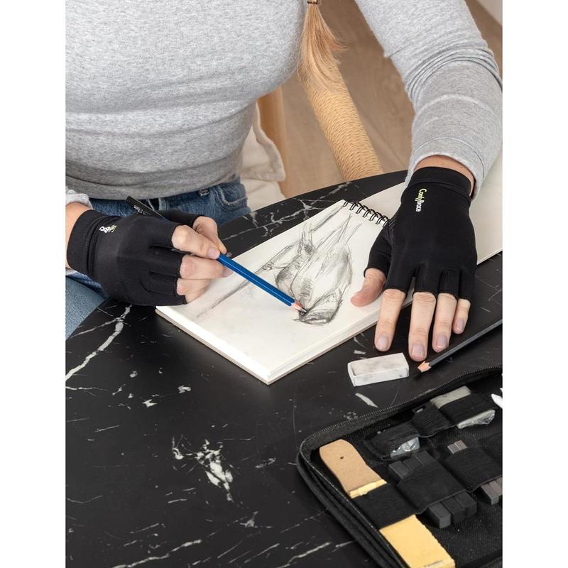 Copper Impregnated Arthritis Gloves for Relief of Pain Swelling in Hands and Fingers Due to Rheumatoid Arthritis, Carpal Tunnel Syndrome, Tendonitis and Poor Circulation, Suitable for Men and Women