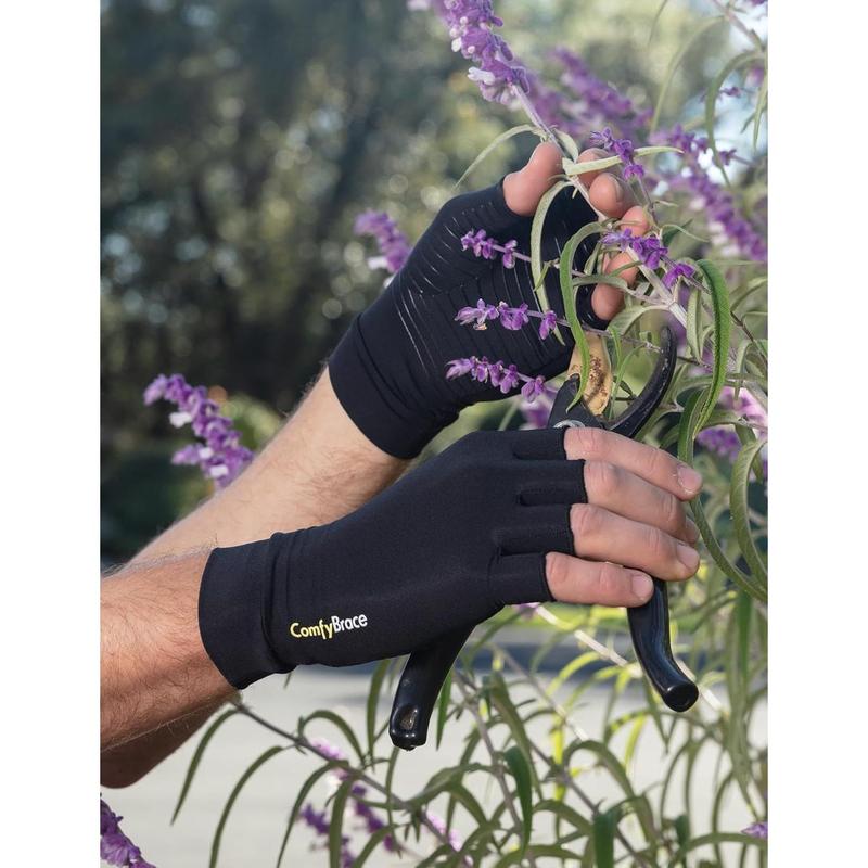 Copper Impregnated Arthritis Gloves for Relief of Pain Swelling in Hands and Fingers Due to Rheumatoid Arthritis, Carpal Tunnel Syndrome, Tendonitis and Poor Circulation, Suitable for Men and Women