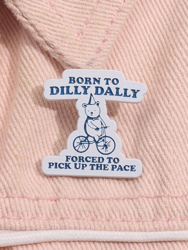 Cartoon Bear Design Brooch, Cute Badge for Women & Men, Fashion Accessories for Daily Wear, Trendy All-match & Exquisite Brooch for Birthday Gift