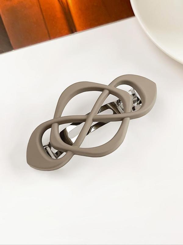Solid Color Hollow Out Design Hair Clip, Casual Versatile Hair Accessories for Women & Girls, Minimalist Headwear Suitable for Daily and Party Use