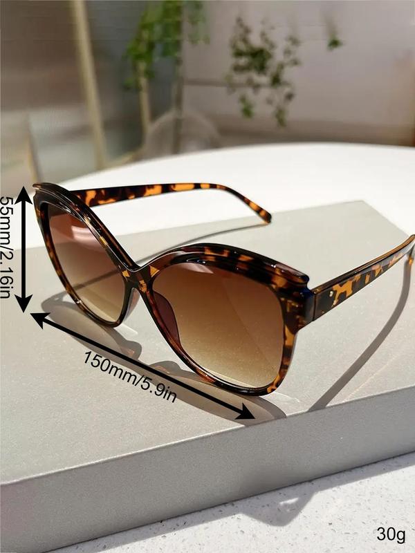 Simple Style Cat Eye Frame Sunglasses, Trendy Casual Sunglasses for Everyday Use, Fashion Accessories for Outdoor Activities Back To School