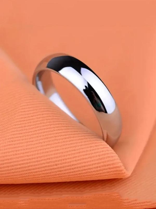 Unisex Elegant Minimalist Titanium Steel Ring, Exquisite Promise Ring for Couple, Fashion All-match Vintage Jewelry for Men & Women As Gift