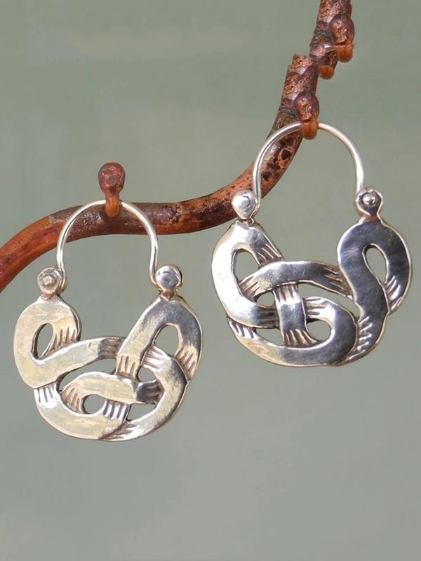 Boho Style Hollow Out Design Dangle Earrings, 2024 New Style Jewelry for Party, Daily Clothing Decor, Trendy All-match Cool Female Accessories for Birthday Gift