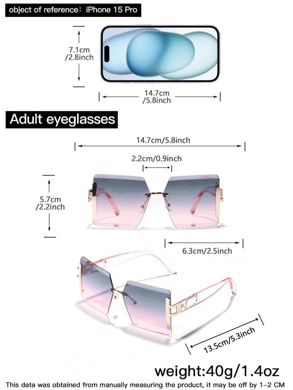 Women's Large Square Sunglasses, Trendy Casual Sunglasses for Everyday Use, Fashion Accessories for Outdoor Activities
