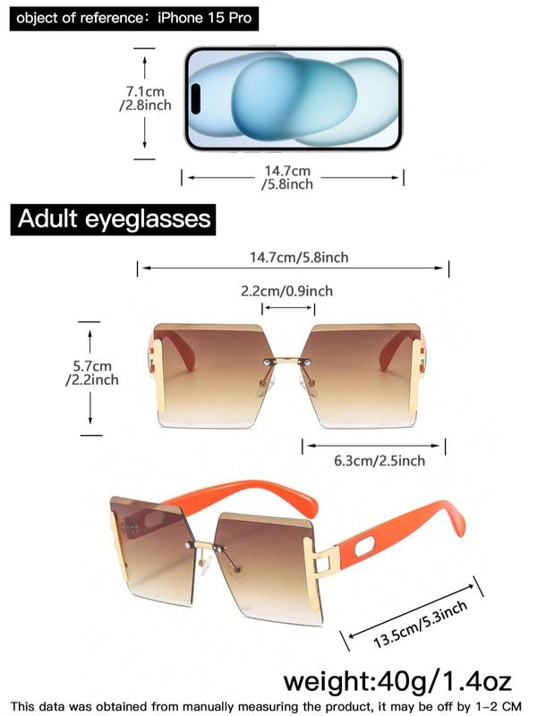 Women's Large Square Sunglasses, Trendy Casual Sunglasses for Everyday Use, Fashion Accessories for Outdoor Activities