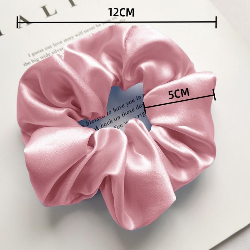 Vigorous Hair Extensions Gift-Satin Fashion Scrunchie Band