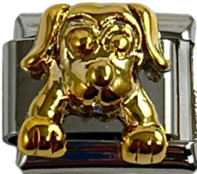 Italian Charm Link Charm Dog 3D 9mm