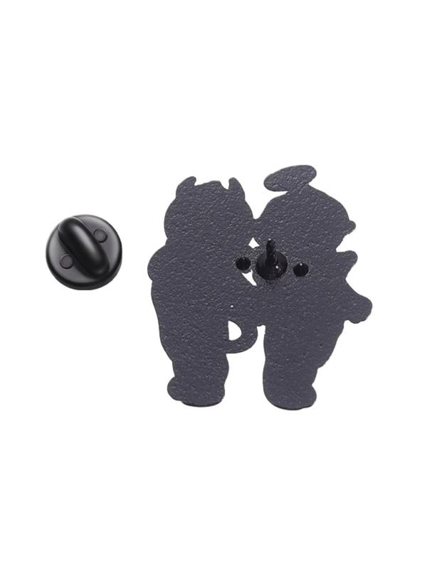 Cute Couple Design Brooch, Fashion Alloy Badge for Clothes, Creative Cartoon Angel & Devil Design Brooch, Fashion Accessories for Women & Men
