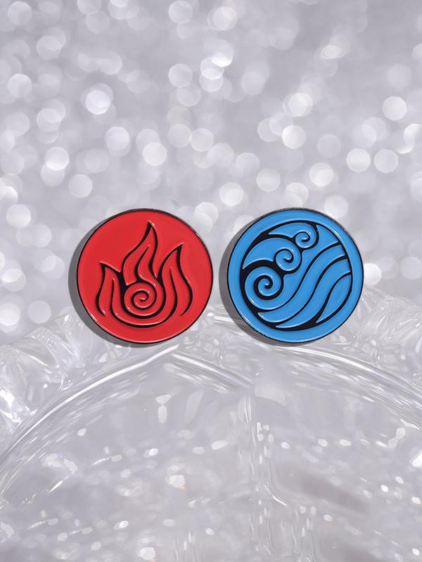 Round Shaped Element Pattern Brooch, Vintage Fashion Brooch for Women & Men, Fashion Brooch for Party, Daily Clothing Decor, Trendy  Brooch for Birthday Gift